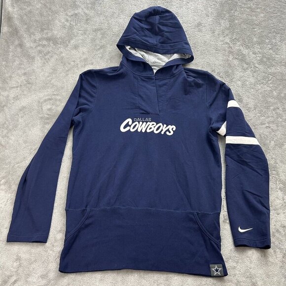 Nike Hoodie Women’s XXL Dallas Cowboys Pullover Sweatshirt Blue NFL Team Apparel - Picture 1 of 12